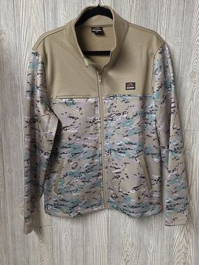 Walker's Game Ear Multi Cam Fleece Jacket Quicksand Camo Mens Medium NEW